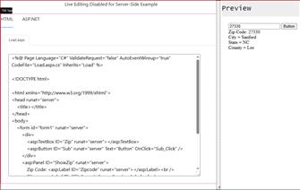 ASP.NET (C# Version) check if Zip Code exists. If not, show a message. : Image Name | CFF Coding Source