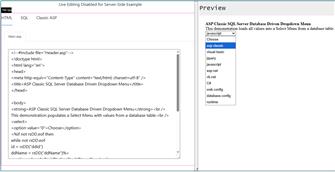 Classic ASP Database Driven Select Menu (Dropdown Menu) : Image Name | CFF Coding Source