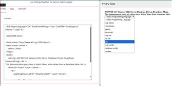 ASP.NET (C# Version) Database Driven Select Menu (Dropdown Menu) : Image Name | CFF Coding Source